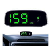 Kabelloser Tachometer fürs Auto Solar-Großbildschirm Richtungserinnerung | Mit Vibrationssensor-Start Solarstrom HUD-Display Für Frauen Männer Erwachsene LKW Wohnmobil Fahrzeug Auto
