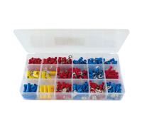 ✅Kabelschuhe 300 Stück Sortimentbox Auto Kfz Steckverbinder Flachstecker Set✅