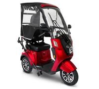 Kabinenroller 15 mit Dach und Wetterschutz, 1000 W, 15 km/h x rot x