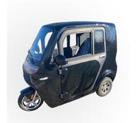 Kabinenroller Elektro-Dreirad Cargo Volt 3.0 1,5KW LED Schwarz 25kmh / 45kmh COC