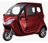 Kabinenroller Lima Q3 Li E-Kabinenroller 3000 Watt Lithium-Akku herausnehmbar 45/25 km/h 70 km Reichweite 2 Personen Wetterschutz E-Mobil, rot