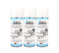 Kältebringer 3x Klimaanlagenreiniger Schaum 400ml - Desinfektion für Splitgerät oder Auto KFZ - mit 60cm Sonde - Allzweck Klimareiniger beseitigt Gerüche & Bakterien - Made in Germany (3er Pack)