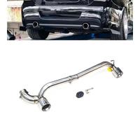 KAEW Endstuck Auspuff für BMW E90 E92 320i 318i 325i 335i, Auspuffblenden Edelstahl Auto Endstück Endschalldämpfer Spitze Endrohrblende,normal-A Silver
