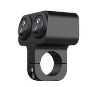 KAILIKETIY Wasserdichter Motorrad Lenkerschalter Doppel lichtschalter Aluminiumlegierung für Nebelscheinwerfer und Hauptscheinwerfer Kompatibel mit Motorbike Roller Scooter Robust und