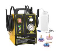 KAISAL 220V Bremsenentlüftungsgerät KFZ Bremsenentlüfter mit Einstellbares Manometer Auto Pulsierendes Bremsflüssigkeitsablass-Kit für Kraftfahrzeuge, Bremsen Entlüftungsgerät mit 3 Adaptern