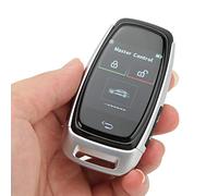 KAKAKE Auto-Start- und Stopp-Funkschlüssel, Smooth Touch Keyless Entry Smart Key LCD 5.0-Verbindung, Anti-Verlust-Schlüssel für Autos (Silber)