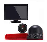 Kalakus Bremsleuchte Kamera Wasserdicht Nachtsicht Rückfahrkamera Transporter Rückfahrsystem+4.3" Zoll LCD Monitor für VW T5 T6 ab 2010 Nachrüstung in 3.Bremsleuchte Caravelle Multivan Van