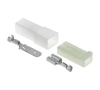 KALI-2501 Fastin-Faston Set 1-polig Flachsteckhülse I Flachstecker 0,75-1,5mm² und passende Gehäuse
