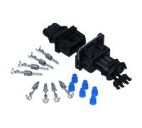 Kalitec KALI-1303 JPT Stecker Set 3-polig 0,5-1 mm² KFZ Flachstecker mit Buchse inkl. Kontakte 24V schwarz