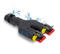 Kalitec SuperSeal 3 polig Y- Verteiler 1,5 mm Y Stecker IP69K Kfz Steckverbinder