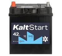 KaltStart BATTERIEN ASIA A42L Autobatterie 12V 42Ah 340A/EN Starterbatterie Plus-Pol Links 30% mehr Startleistung ersetzt 35Ah 36Ah 38Ah 42Ah