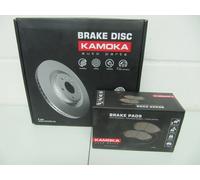 KAMOKA Bremsscheiben und Bremsbeläge Chrysler Voyager IV (RG) Satz vorne 16Zoll