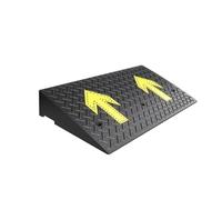 Kanduo rutschfeste Bordsteinrampe Auffahrtsrampe, Bordsteinrampe aus Gummi, Laderampe, Schwellenrampenbrett(100x50x17cm)