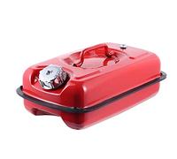 Kanister, Benzin, Diesel, Kraftstoffkanister, Metall, 5 l - 20 l, horizontaler Kraftstofftank, roter Metall-Benzinkanister, tragbarer Ersatz-Benzinbehälter - für Motorrad, SUV, ATV, Dirtbike, Auto