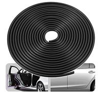 Kantenschutz für Autotüren,Kantenschutz, Gummidichtung, Schutz mit U-Form, Autoschutz, Türkantenschutz, passend für die meisten Autos (Schwarz, 16FT)
