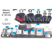 Kantenschutzprofil Kantenschutz Keder Profil Klemmprofil Gummi für Blech PVC -32