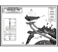 KAPPA CENTRAL TOP CASE RACK YAMAHA FZ1 1000 (06-15) (WITHOUT PLATE)