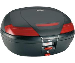 KAPPA TOP-CASE K49 schwarz m. rotem Reflektor