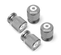 KardoL 4 Stück Hochwertige Ventilkappen Kompatibel mit für Smart 451 Brabus Smart 453 fortwo forfour - Stabiler Auslaufsicherer Ventildeckel,D
