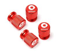 KardoL 4 Stück Hochwertige Ventilkappen Kompatibel mit für Smart 451 Brabus Smart 453 fortwo forfour - Stabiler Auslaufsicherer Ventildeckel,E