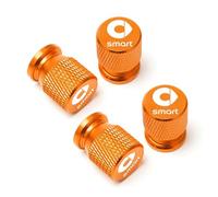 KardoL 4 Stück Hochwertige Ventilkappen Kompatibel mit für Smart 451 Brabus Smart 453 fortwo forfour - Stabiler Auslaufsicherer Ventildeckel,C