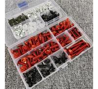 Karosserie-Schraube, Motorrad-Verkleidungsschrauben-Set Für K1600B K1600 GTL K1300 R G310GS G310 GS G650 SERTAO F900 XR Montageclip(Rosso)