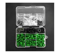 Karosserie Schrauben Motorrad-Windschutzscheiben-Verkleidungsschrauben Für Kawasaki Für ZX10R Für ZX12R Für ZX14R Für Versys 650 Befestigungsclips, Und Muttern Befestigungs Mutter(Grün)