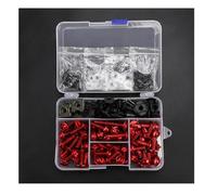 Karosserie Schrauben Motorrad-Windschutzscheiben-Verkleidungsschrauben Für Kawasaki Für ZX10R Für ZX12R Für ZX14R Für Versys 650 Befestigungsclips, Und Muttern Befestigungs Mutter(ROT)