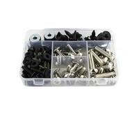 Karosserie Schrauben Motorrad-Windschutzscheiben-Verkleidungsschrauben Für VFR 1200F 2010-2019 Komplettes Satz-Kit Clips, Schnellmuttern Befestigungselementen Befestigungs Mutter(Silber)