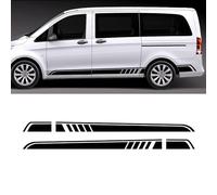 Karosserie-Seitenstreifen-Aufkleber,für Mercedes Benz Vito Viano Valente Metris V Class W447 W639 V260,Auto-Karosserie-Tür-Dekor-Aufkleber,Vinyl Aufkleber Außenzubehör,Yellow