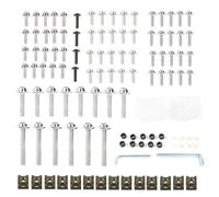 Karosserie-Verkleidungsschrauben-Set für Kawasaki Ninja ZX6R ZX-7R ZX9R Silber