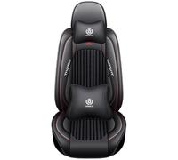 Karstry Autositzbezüge komplettes Set Universal in Stylish Design, Schonbezüge für Vordersitze und Rückbank, Auto Sitzbezüge Airbag Kompatibel, Premium Wasserdicht Sitzbezug, Schwarz