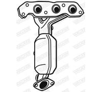 Katalysator WALKER 28693