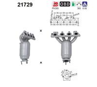 AS 21729 Katalysator für Opel Corsa C Astra G CC Astra G Astra G Caravan Meriva