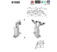 AS Katalysator für HYUNDAI KIA 61080