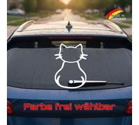 Katze Auto Aufkleber Scheibenwischer beweglich Sticker Tuning Auto lustig #149