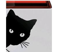 Katzen Aufkleber Autoaufkleber Sticker Autofolie Schwarz - Neu