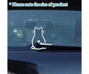 Katzen-Heckscheibenwischer-Aufkleber, Rückspiegel-Aufkleber, Frauen-Rückspiegel-Autosticker, Vinyl-Aufkleber zum Schutz vor Kratzer, Glasdekorations-A