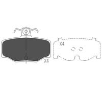 Bremsbeläge KBP-6511 KAVO PARTS für NISSAN ALMERA TINO PRIMERA PRIMERA Hatchback