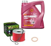 Kawasaki GPZ 1100 A Uni Trak ZXT10A 1984, MANNOL 10W40 4L, HiFlo Ölfilter Set