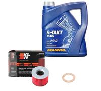 Kawasaki GPZ 1100 A Uni Trak ZXT10A 1984, MANNOL 10W40 4L, K&N Ölfilter Set