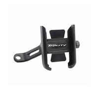 KBANDZ Zubehör für Motorräder Für Yamaha Tricity 125 155 300 Universal Motorrad Lenker Handyhalter GPS Ständer Halterung (Farbe : Mirror Type Black)