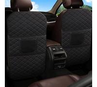 KBDDM 2 Stück Rückenlehnenschutz Auto für Mercedes Benz GLE 250d 300d 320 350 350d 400, Auto Kick-Matte Leder Wasserdicht Autositzschoner Rückenlehne Anti-Schmutzig Rücksitzschoner Auto Zubehör