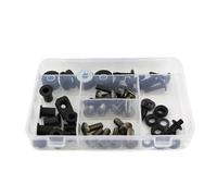 KCBHSH Motorrad-Windschutzscheiben-Verkleidungsschrauben Für FZ6 Für Fazer 2004-2009 Karosserie, Stahl-Kit, Clips, Schnellmuttern, Abdeckungen Schrauben Set Montage(Titan)