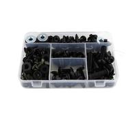 KCBHSH Motorrad-Windschutzscheiben-Verkleidungsschrauben Für VFR 1200F 2010-2019 Komplettes Satz-Kit Clips, Schnellmuttern Befestigungselementen Schrauben Set Montage(Schwarz)