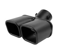 Kdouehg Doppel-Abgasendrohr-Auspuffblende Auto Auspuff Doppelrohr Auspuff Edelstahl Schwarz Auspuffblenden