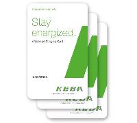Keba 127939 RFID Karten (10er Packung), KEBA RFID cards design+UID