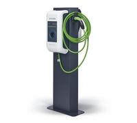KEBA Standsäule Doppel 131813 | Wallbox Zubehör | P30/P40 kompatibel | Aluminium | barrierefrei | RAL7016 Anthrazitgrau