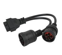 Keenso 1 Stück ABS J1939 J1708 auf 16 Pin Adapter 11,8 Zoll OBD2 Diagnosekabel für SAE J1939, SAE J1708, KWP2000, PWM, VPW Autoversicherung & Autoreparatur