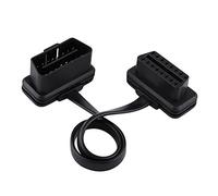 Keenso 16 Pin Stecker auf Buchse OBD2 Kabel, Diagnostic 16 Pin Verlängerungskabel Scanner Codeleser Verlängerungskabel(60cm) Autoversicherung & Autoreparatur